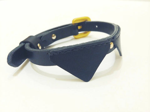 Black suit pet collar